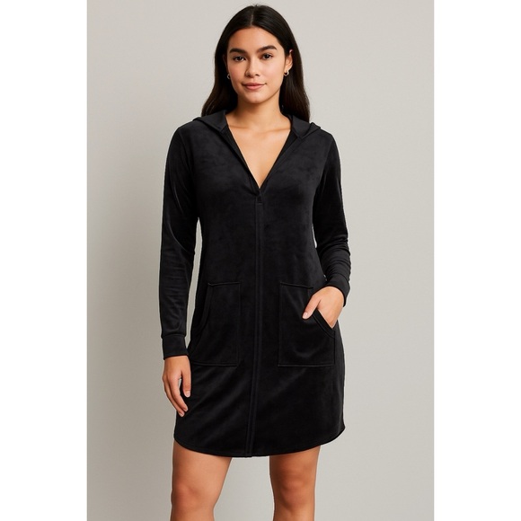Bobi Los Angeles Velour Dress - Picture 1 of 9